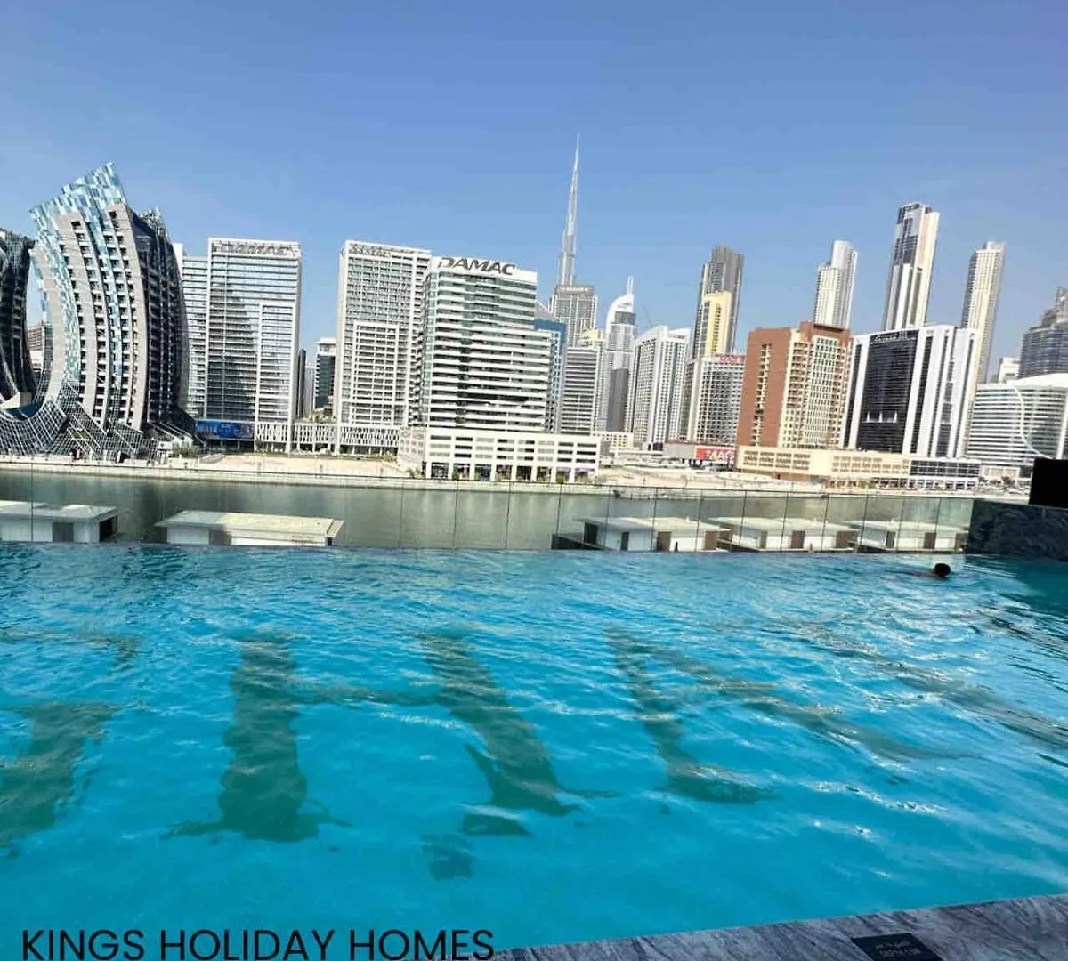 Binghatti Canal With Private Jacuzzi Burj Khalifa View Kings Dubai Apartment