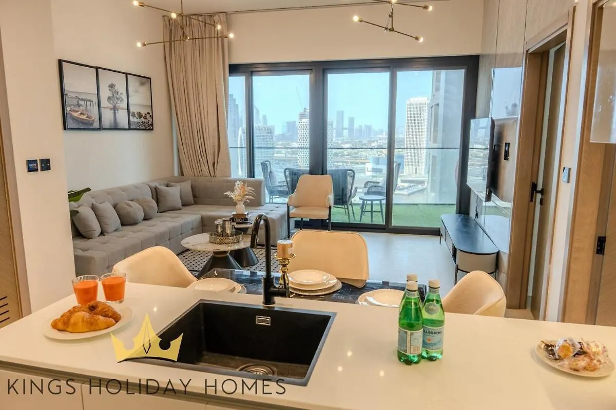 Binghatti Canal With Private Jacuzzi Burj Khalifa View Kings Dubai Apartment