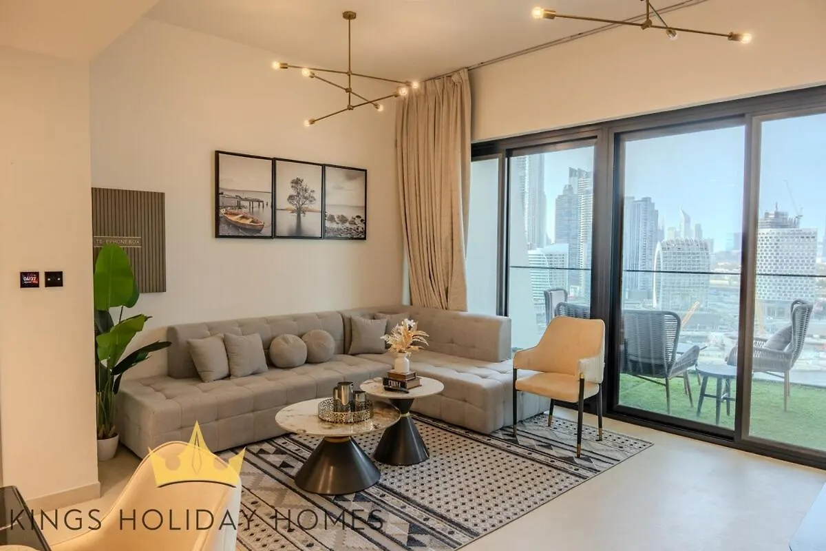Binghatti Canal With Private Jacuzzi Burj Khalifa View Kings Dubai Apartment